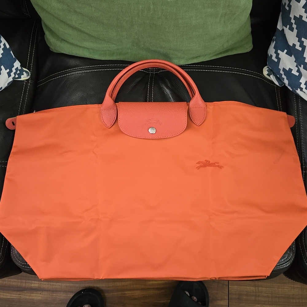 Longchamp Orange Travel Bag - Picture 7 of 11